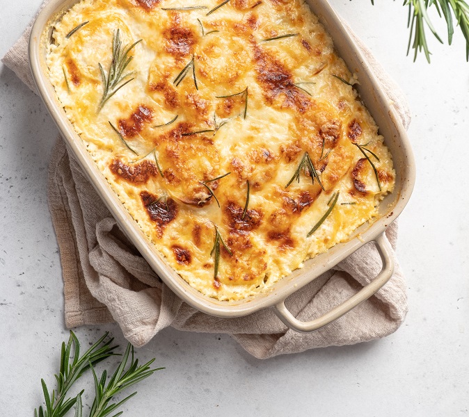 Krumpli gratin köretnek