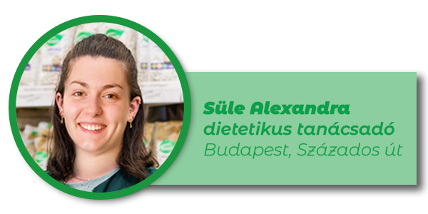 Süle Alexandra, dietetikus, Herbaház Budapest, Százados út