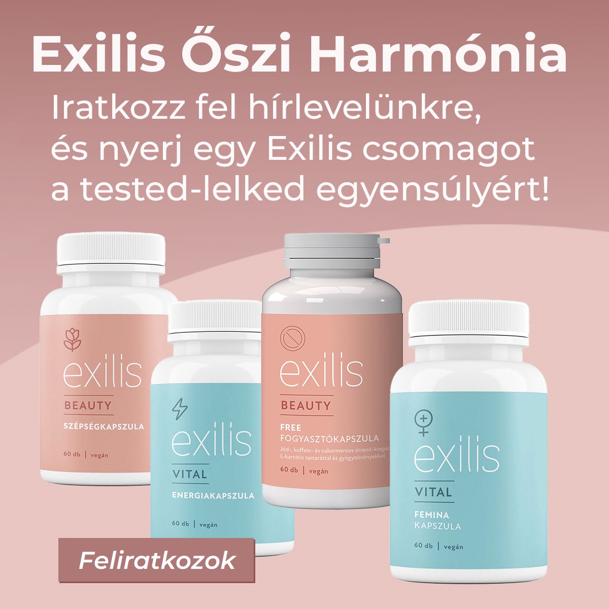 Iratkozz fel és nyerj EXILIS ajándékcsomagot!
