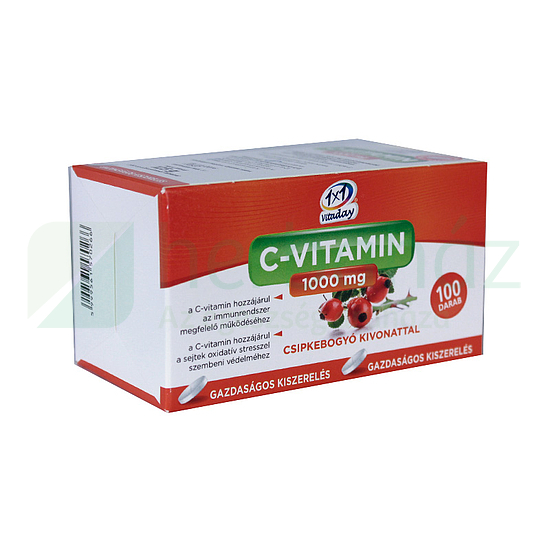 1x1 VITADAY C-VITAMIN CSIPKEBOGYÓS 1000MG  TABLETTA 100DB