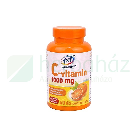 1X1 VITADAY RÁGÓTABLETTA C-VITAMIN 1000MG 60DB