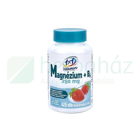 1X1 VITADAY RÁGÓTABLETTA MG 250MG + B6 EPER 45DB