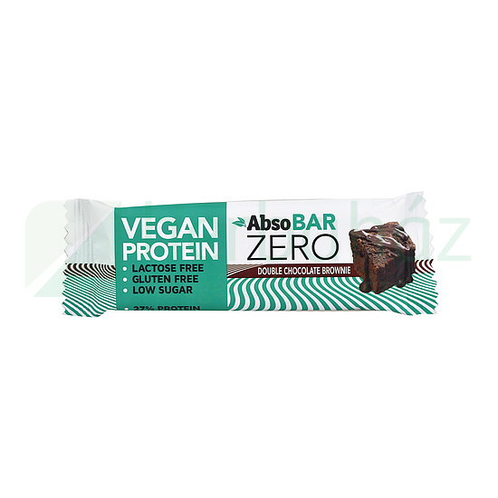 ABSOBAR ZERO VEGAN PROTEINSZELET DOUBLE CHOCOLATE BROWNIE 40G