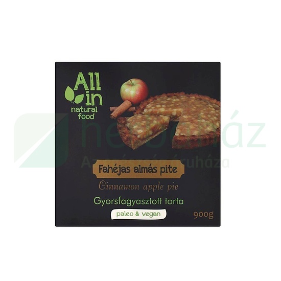 ALL IN NATURAL FOOD PALEO ÉS VEGÁN FAHÉJAS ALMÁS PITE FAGYASZTOTT 900G [F]