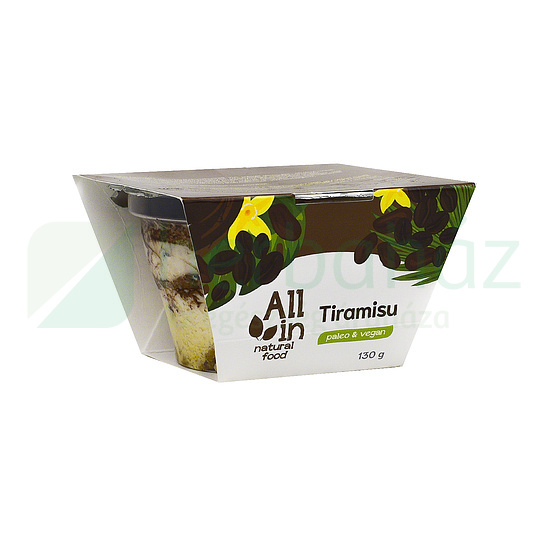 ALL IN NATURAL FOOD PALEO ÉS VEGÁN KRÉMDESSZERT TIRAMISU 130G [H]