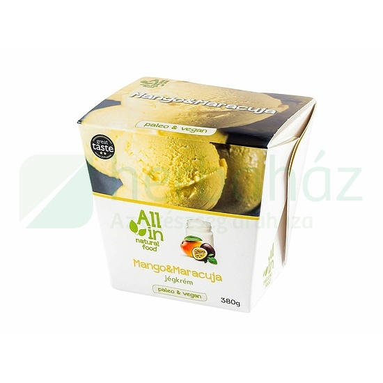 ALL IN NATURAL FOOD PALEO ÉS VEGÁN MANGÓ ÉS MARACUJA JÉGKRÉM 380G [F]