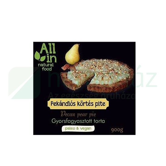 ALL IN NATURAL FOOD PALEO ÉS VEGÁN PEKÁNDIÓS KÖRTÉS PITE FAGYASZTOTT 900G [F]