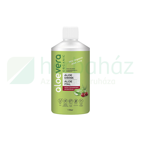ALOE VERA ORGANIC ITAL NEKTÁR ÁFONYÁVAL 1000ML DRS+50FT BETÉTDÍJ