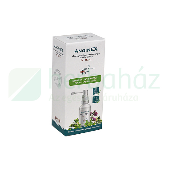 ANGINEX GYÓGYNÖVÉNY HATÓANYAGÚ ORÁLIS SPRAY 30ML