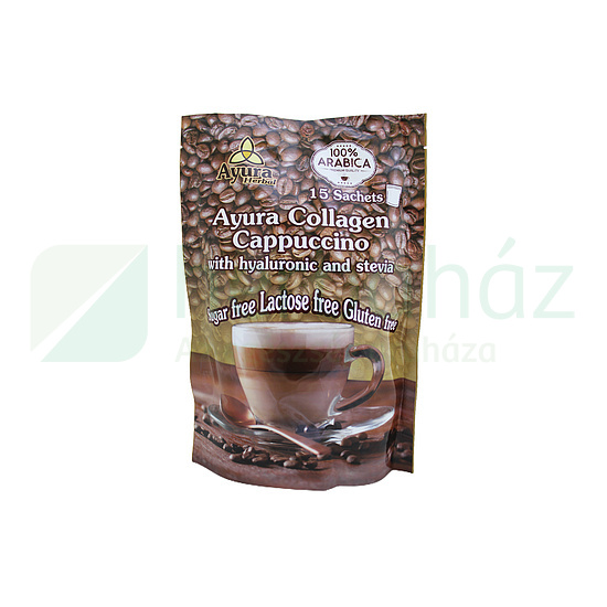 AYURA COLLAGEN CAPPUCCINO WITH HYALURONIC AND STEVIA INSTANT KÁVÉ 15DB