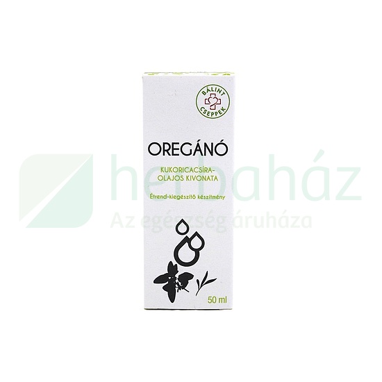 BÁLINT CSEPPEK OREGÁNÓ KUKORICA OLAJOS KIVONATA 50ML