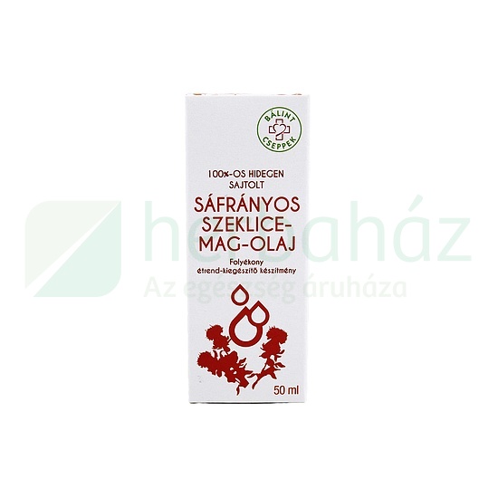 BÁLINT CSEPPEK SÁFRÁNYOS SZEKLICEMAG OLAJ 100% 50ML