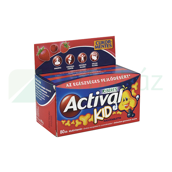 BÉRES ACTIVAL KID RÁGÓTABLETTA 80DB