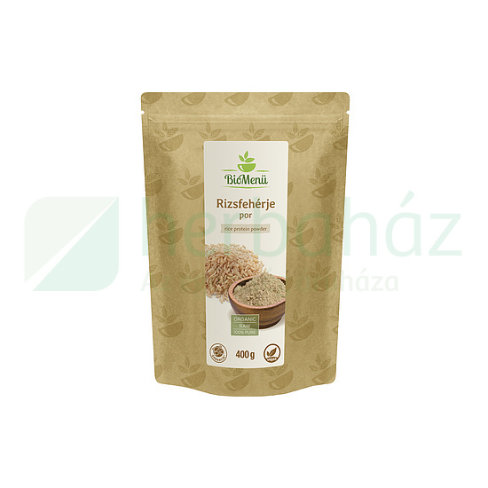 BIO BIOMENÜ RIZSFEHÉRJE POR 400G