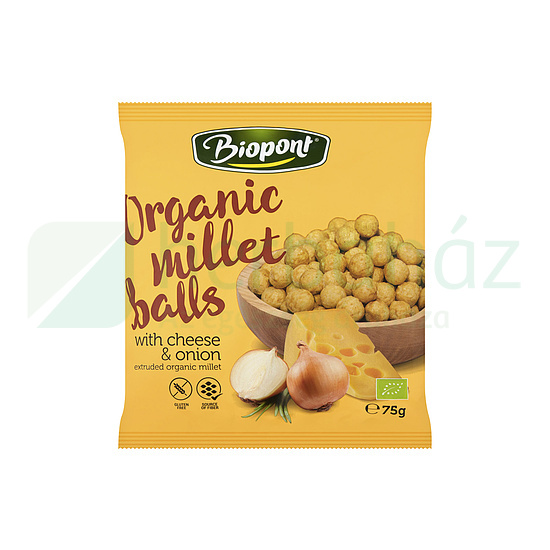 BIO BIOPONT EXTRUDÁLT KÖLESGOLYÓ SAJTOS-HAGYMÁS 75G