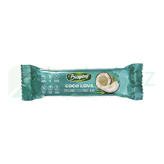BIO BIOPONT GLUTÉNMENTES COCO LOVE KÓKUSZOS SZELET 40G