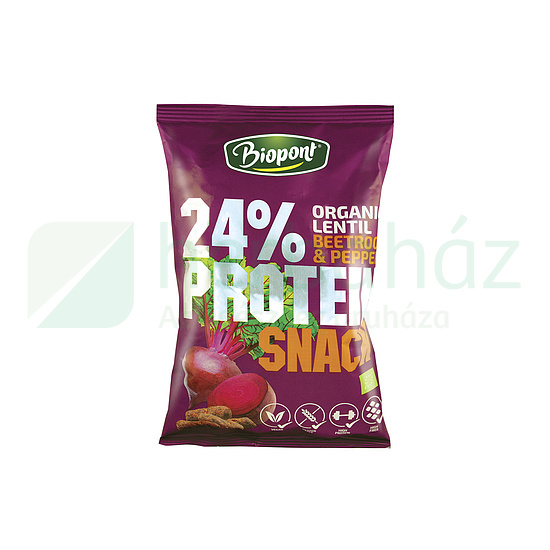 BIO BIOPONT GLUTÉNMENTES PROTEIN SNACK CÉKLÁS-BORSOS 50G