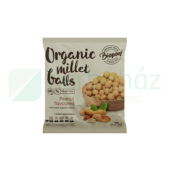 BIO BIOPONT EXTRUDÁLT KÖLESGOLYÓ FÖLDIMOGYORÓS 75G