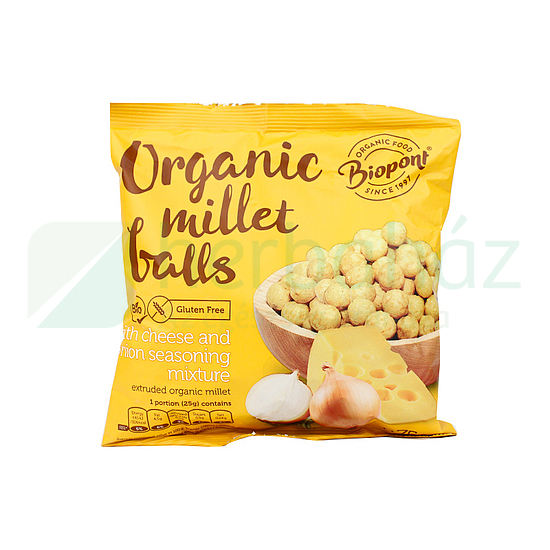 BIO BIOPONT EXTRUDÁLT KÖLESGOLYÓ SAJTOS-HAGYMÁS 75G