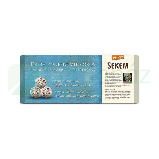 BIO DEMETER SEKEM KÓKUSZOS DATOLYAGOLYÓ 120G
