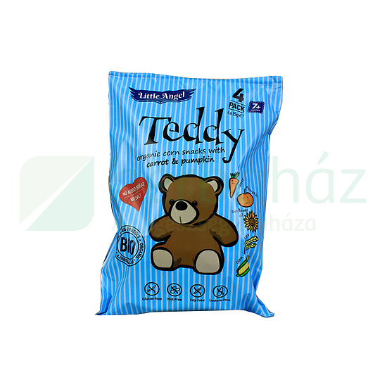 BIO GLUTÉNMENTES TEDDY KUKORICÁS SNACK 4X15G