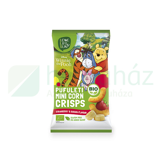 BIO GM LLS DISNEY WINNIE THE POOH EXTRUDÁLT KUKORICA SNACK EPER, BANÁN ÍZŰ 30G