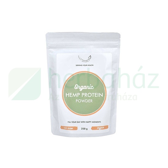 BIO HAPPY NATURALS ORGANIC KENDERMAG FEHÉRJEPOR 250G