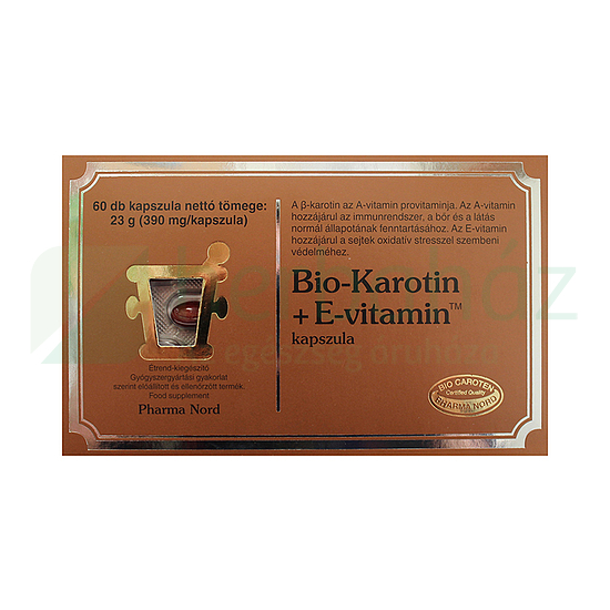 PHARMA NORD KAROTIN+E TABLETTA 60DB