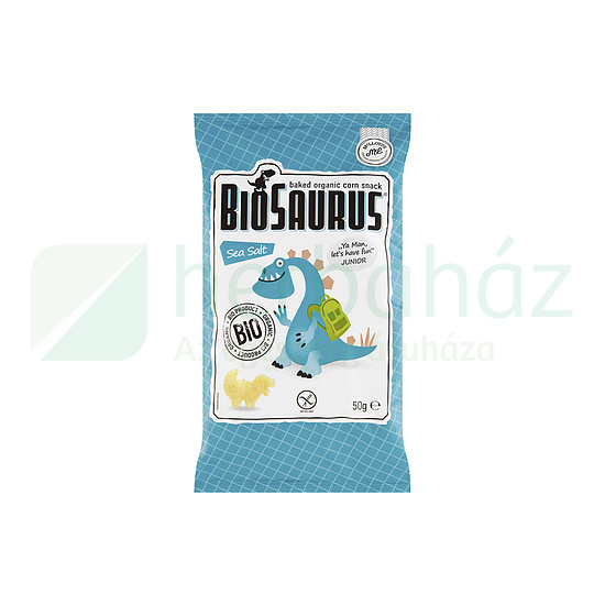 BIO MCCLOYDS BIOSAURUS JUNIOR KUKORICÁS SNACK TENGERI SÓS 50G