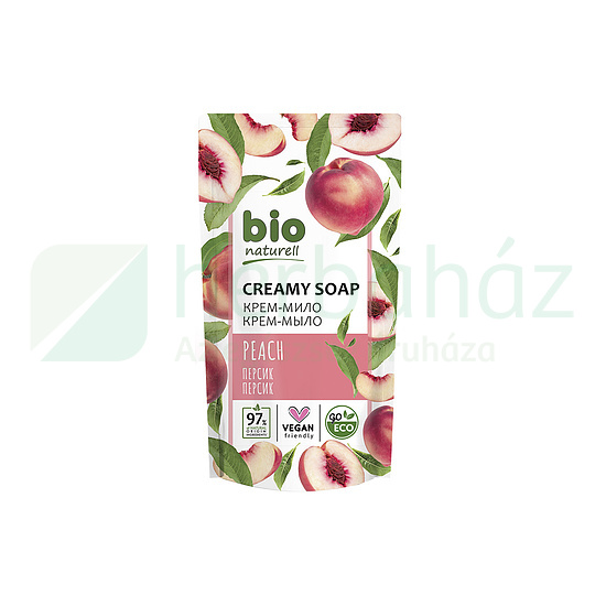 BIO NATURELL FOLYÉKONY KRÉMSZAPPAN UTÁNTÖLTŐ - BARACK 460ML