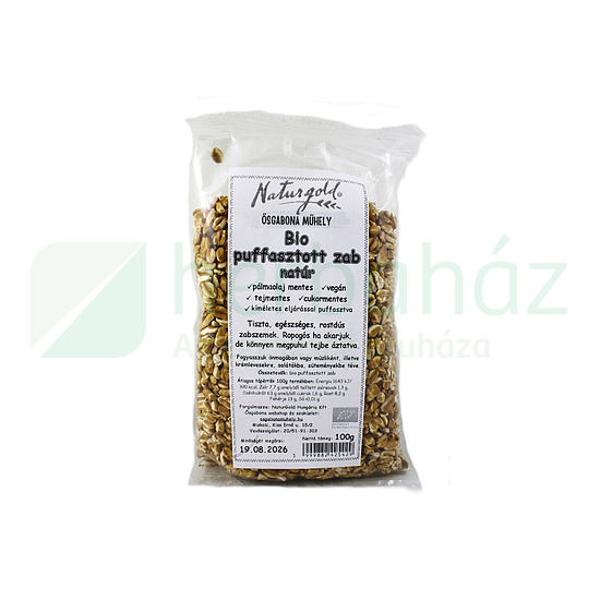 BIO NATURGOLD PUFFASZTOTT ZAB NATÚR 100G