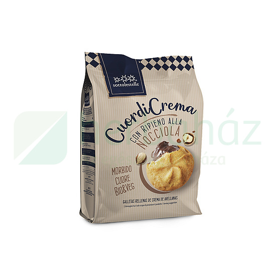 BIO SOTTOLESTELLE MOGYORÓKRÉMMEL TÖLTÖTT KEKSZ 200G