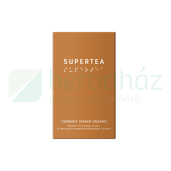 BIO SUPERTEA GYÖMBÉR KURKUMA ÍZBEN FILTERES 20DB
