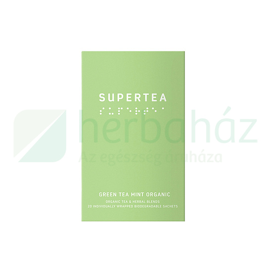 BIO SUPERTEA ZÖLD TEA MENTA ÍZBEN FILTERES 20DB