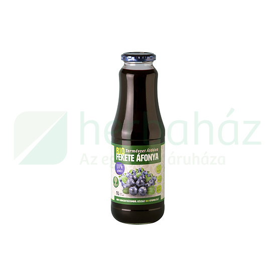 BIO TERMÉSZET ÁLDÁSA FEKETE ÁFONYALÉ 100% 1000ML DRS+50FT BETÉTDÍJ