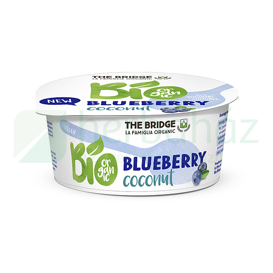 BIO THE BRIDGE ÁFONYÁS KÓKUSZJOGHURT (GLUTÉNMENTES) 125G [H]