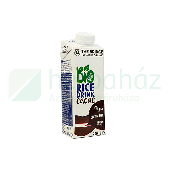 GLUTÉNMENTES BIO THE BRIDGE KAKAÓS RIZSITAL 250ML