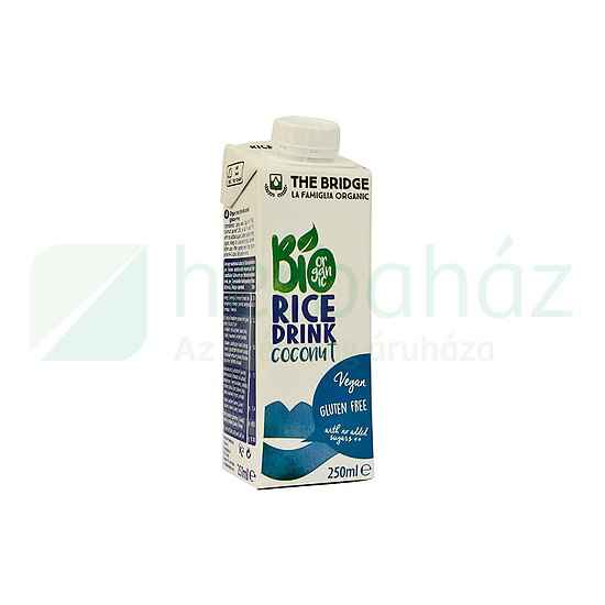 GLUTÉNMENTES BIO THE BRIDGE KÓKUSZOS RIZSITAL 250ML