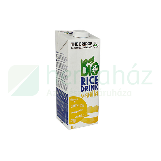 GLUTÉNMENTES BIO THE BRIDGE VANÍLIÁS RIZSITAL 1L