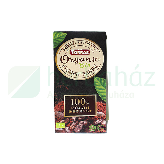 BIO TORRAS 100% KAKAÓTARTALMÚ ÉTCSOKOLÁDÉ 100G