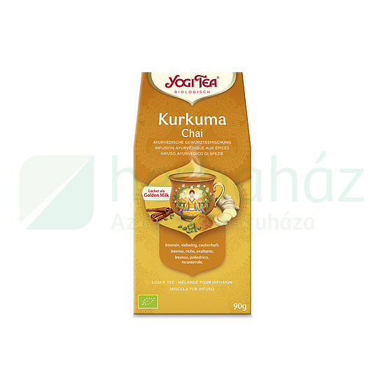 BIO YOGI TEA KURKUMA CHAI SZÁLAS TEA 90G