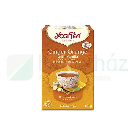 BIO YOGI TEA NARANCSOS GYÖMBÉRTEA VANÍLIÁVAL 17DB