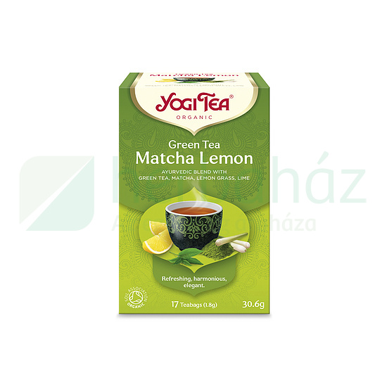 BIO YOGI TEA ZÖLD TEA MATCHA-CITROM 17DB