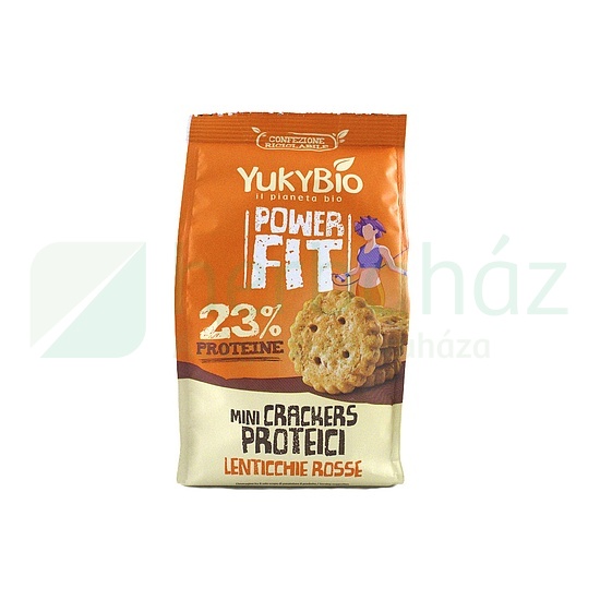 BIO YUKYBIO POWERFIT MINI KRÉKER FEHÉRJÉVEL, VÖRÖS LENCSÉVEL, SZEZÁMMAGGAL 150G