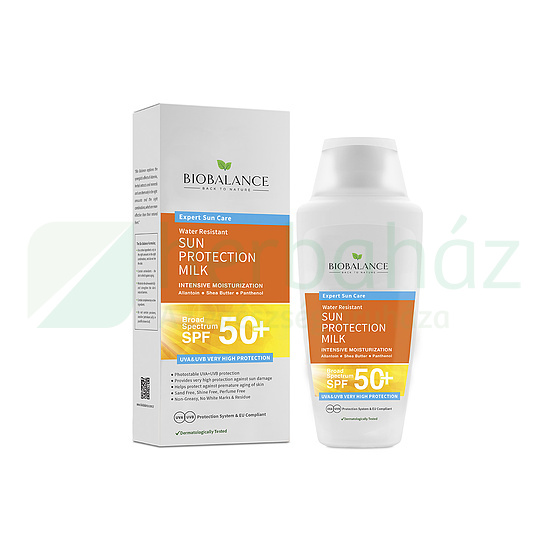 BIOBALANCE NAPTEJ SPF 50+ SZÉLES SPEKTRUMÚ VÉDELEMMEL, VÍZÁLLÓ 150ML