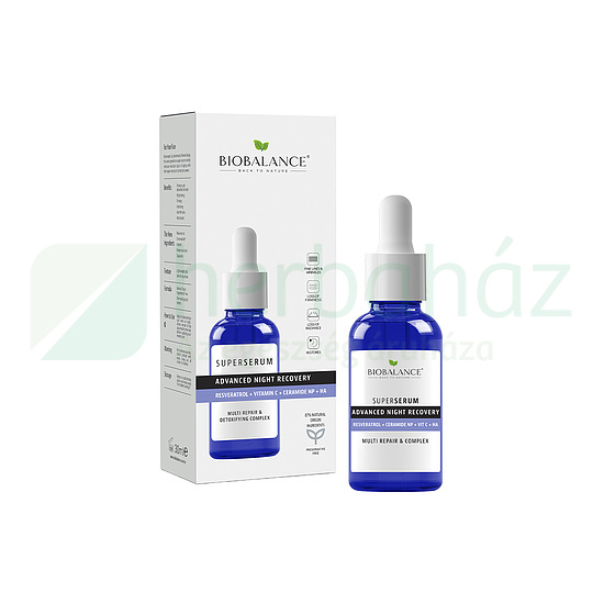 BIOBALANCE REGENERÁLÓ ÉJSZAKAI SZUPERSZÉRUM ARCRA 30ML