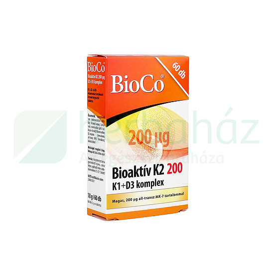 BIOCO BIOAKTÍV K2 200 K1+D3 KOMPLEX TABLETTA 60DB