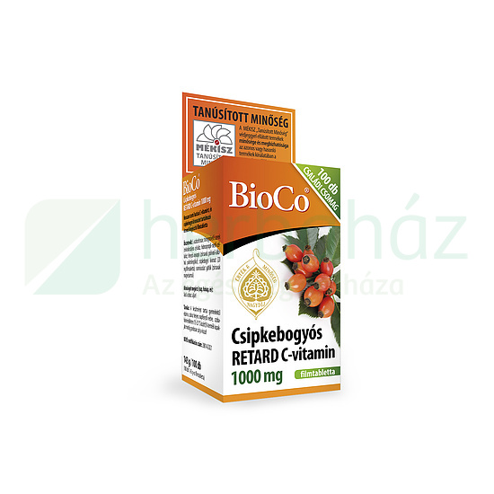 BIOCO CSIPKEBOGYÓS RETARD C-VITAMIN 1000MG FILMTABLETTA CSALÁDI CSOMAG 100DB