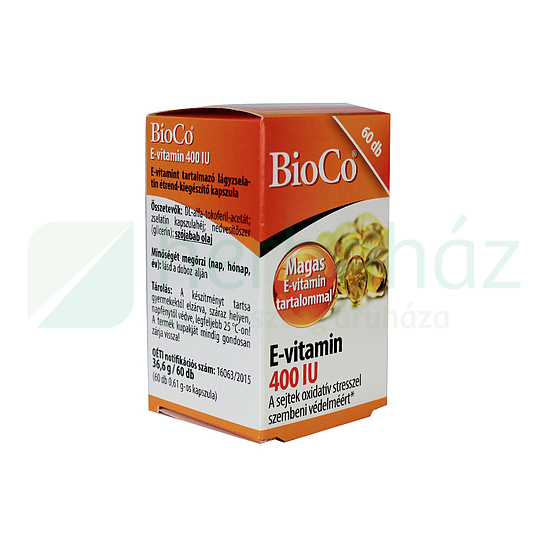 BIOCO E-VITAMIN 400 IU 60DB