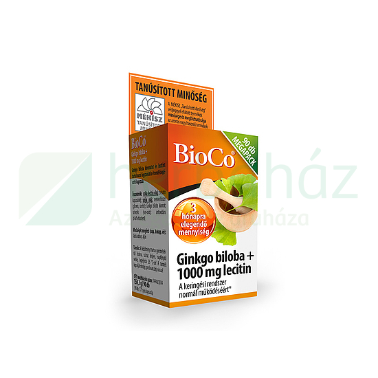 BIOCO GINKGO BILOBA + LECITIN KAPSZULA MEGAPACK 90DB